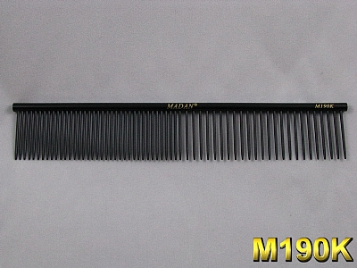 Black Grooming Comb 7.5" M191T