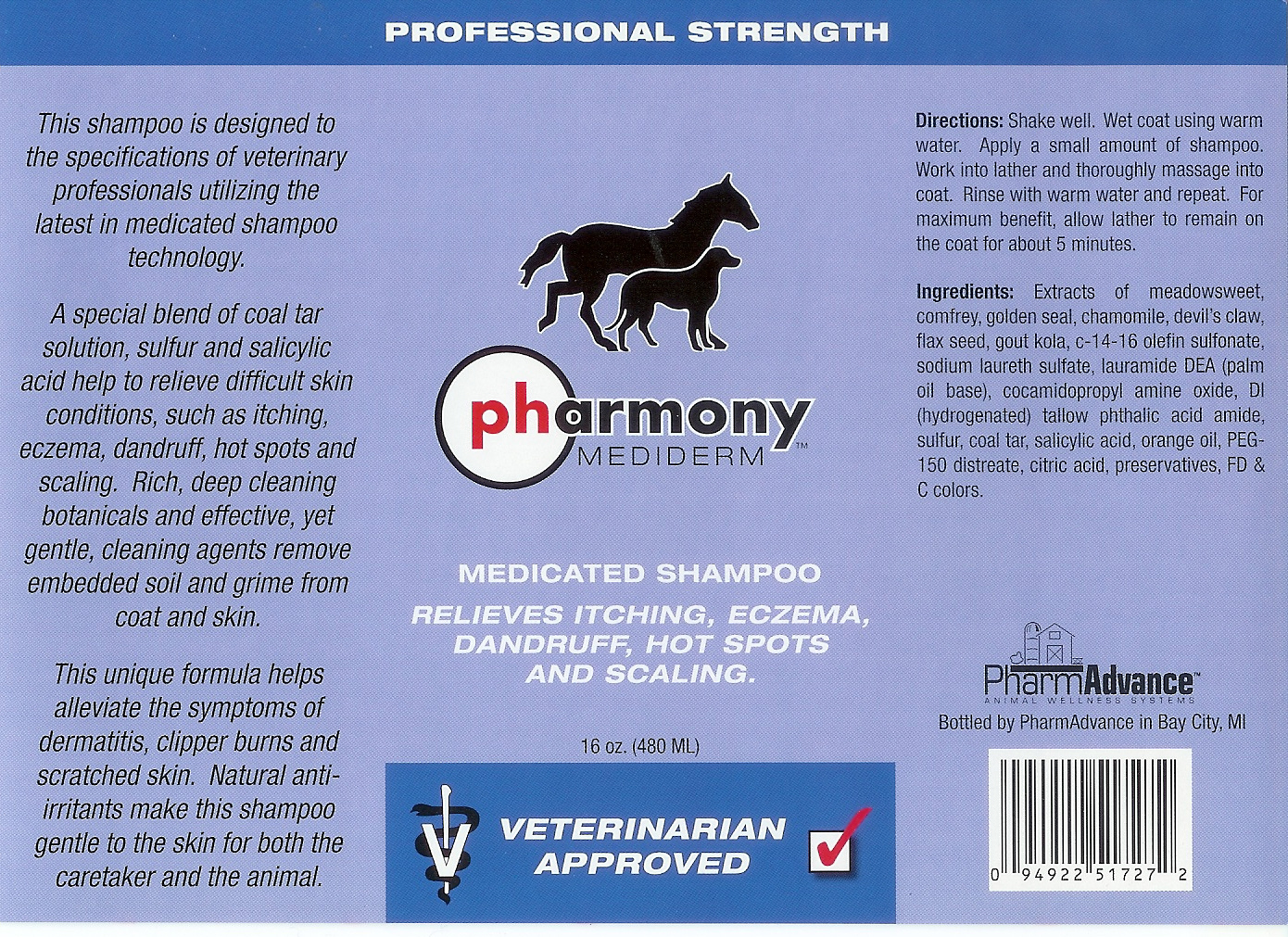 Mediderm, Medicated Shampoo 16 oz